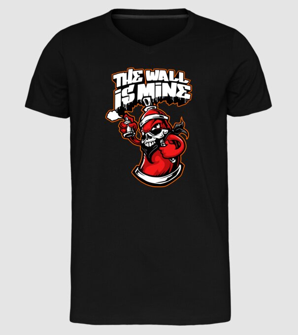 Graffiti model negru pe tricou