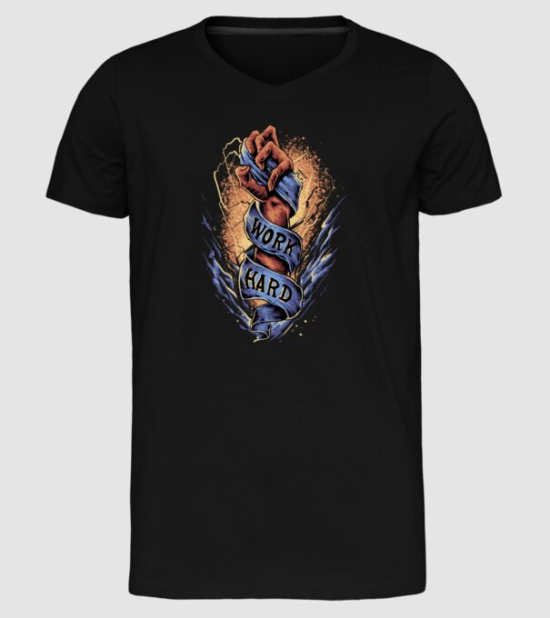 Graffiti model negru pe tricou
