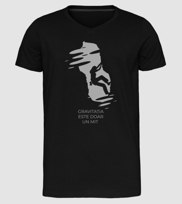 gravitația este doar un mit model negru pe tricou