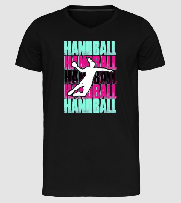 handball model negru pe tricou