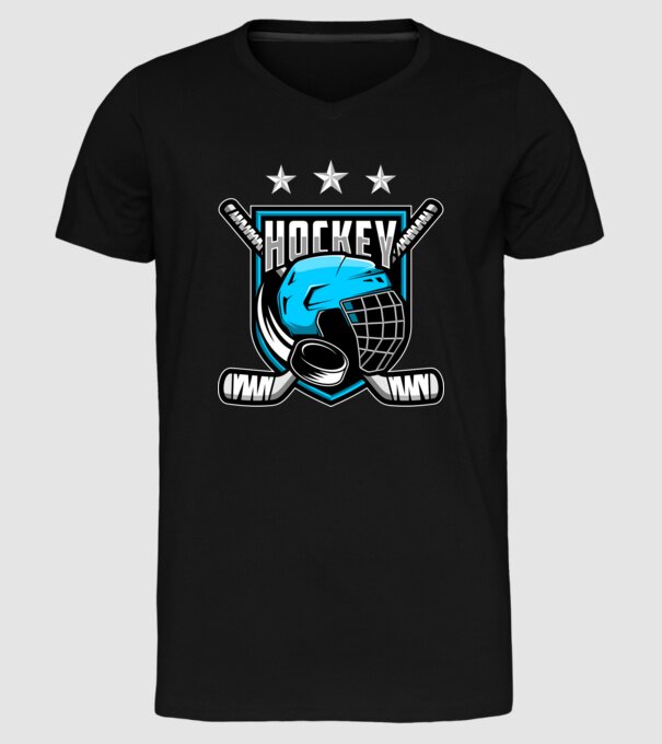 Hockey model negru pe tricou