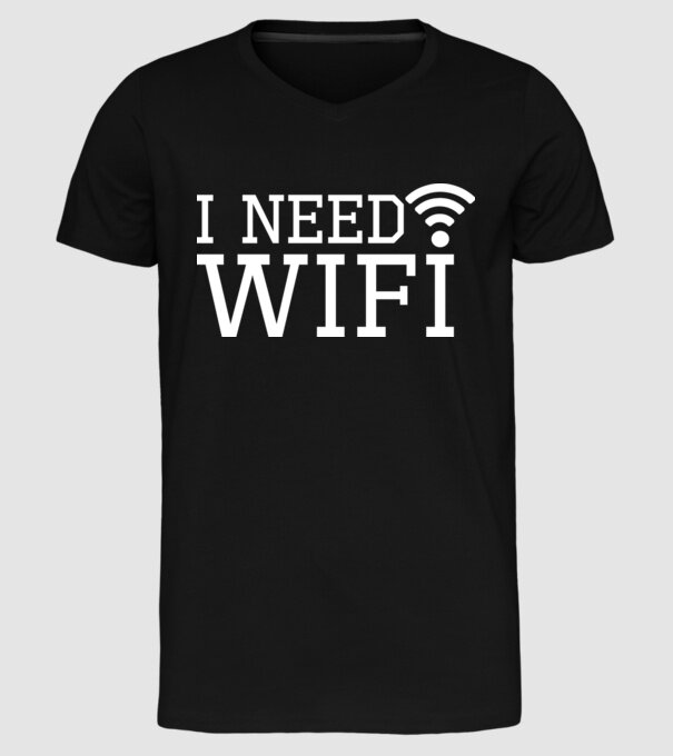 I need wifi model negru pe tricou