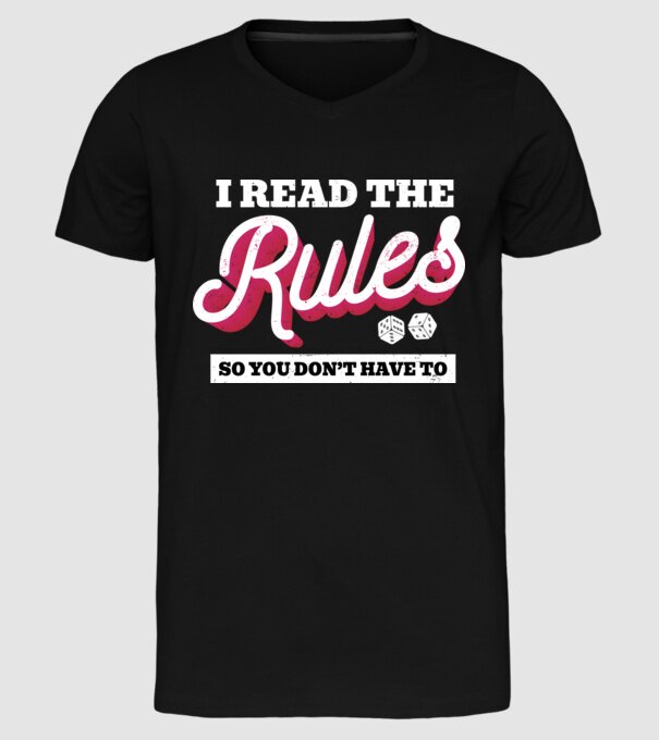 I read the rules s you don't have to simple model negru pe tricou