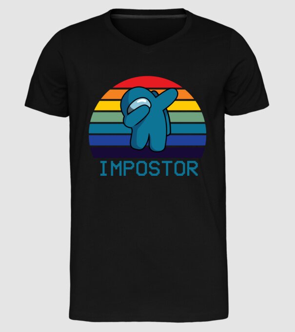 Impostor model negru pe tricou