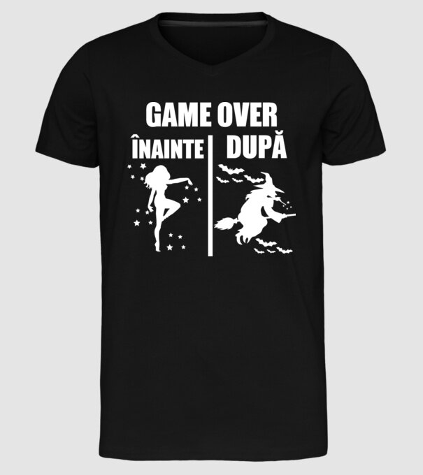 înainte - după model negru pe tricou