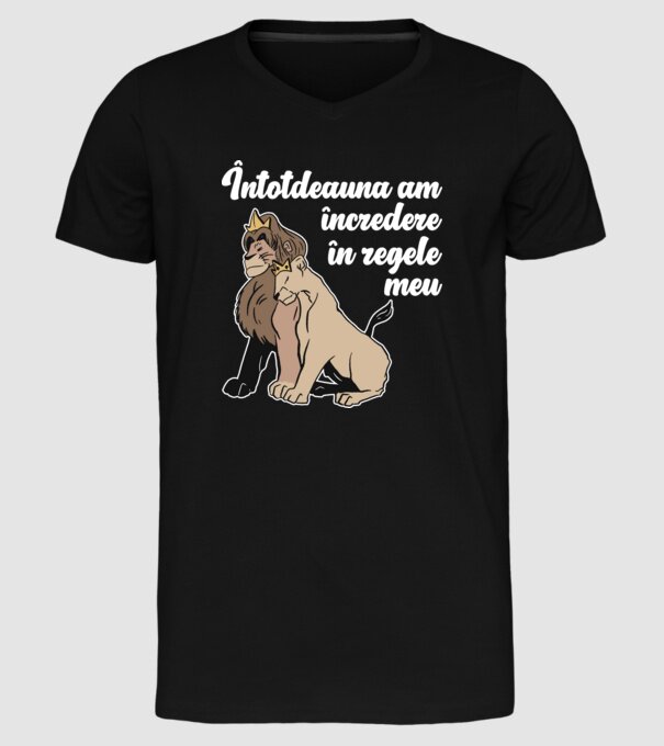 Întotdeauna am încredere în regele meu model negru pe tricou