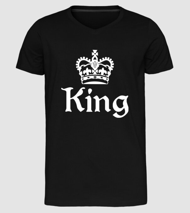 King model negru pe tricou