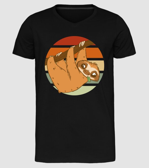 Leneș model negru pe tricou