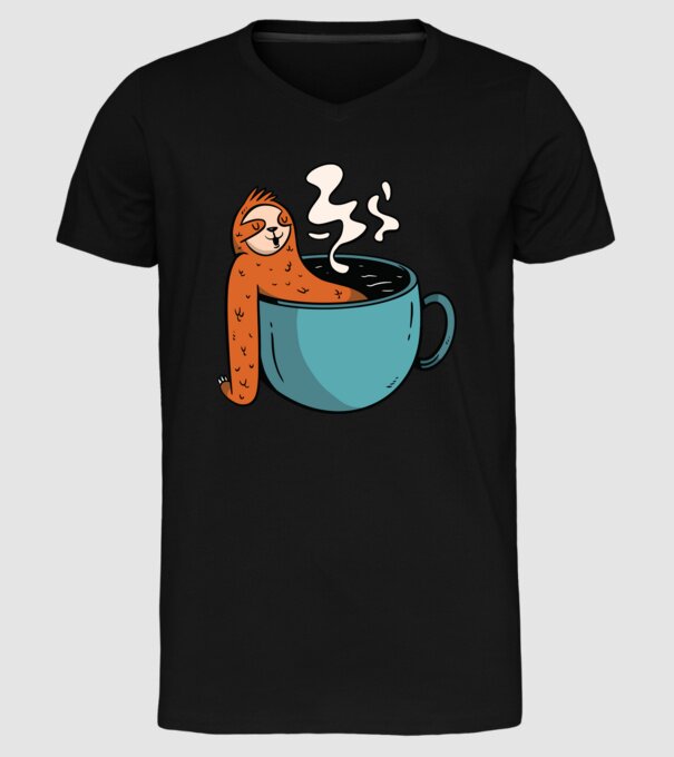 Leneș model negru pe tricou