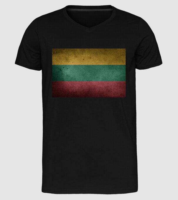 LITHUANIA model negru pe tricou