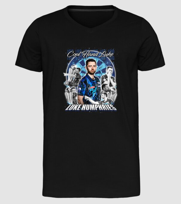 Luke Humphries Cool hand Luke model negru pe tricou