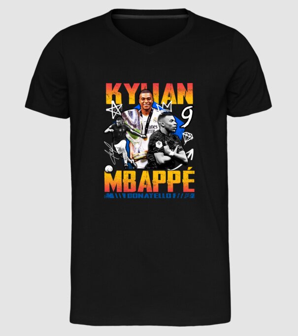 Mbappé tribute model negru pe tricou
