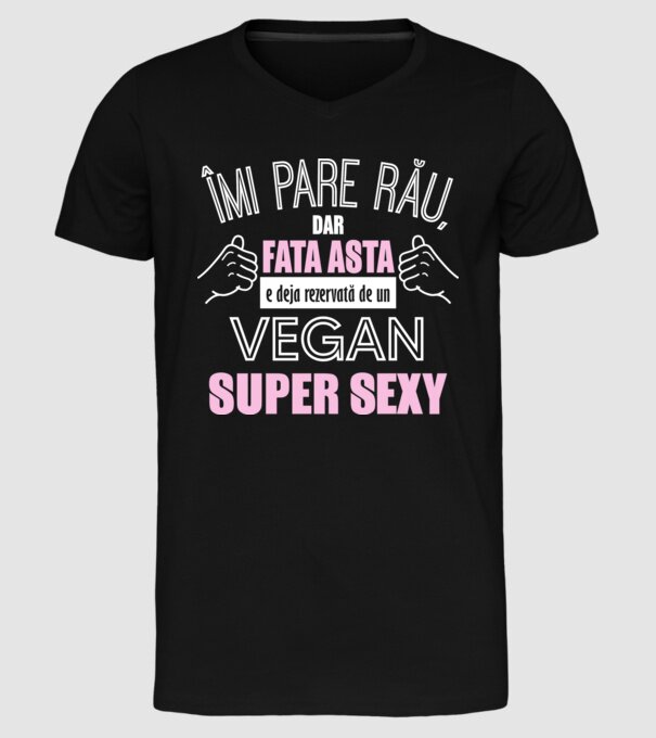 mi pare rău, dar fata asta e deja rezervată de un vegan super sexy model negru pe tricou