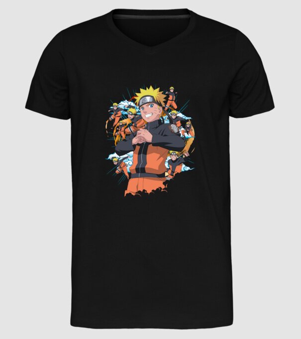 NARUTO model negru pe tricou