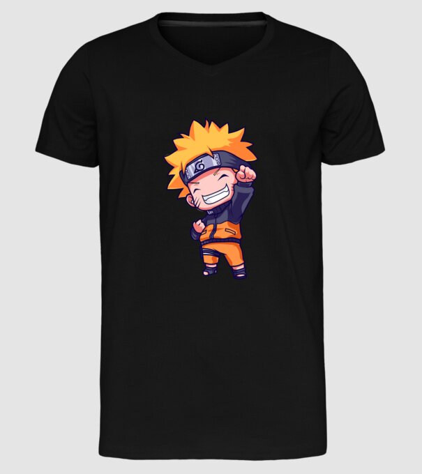 NARUTO model negru pe tricou