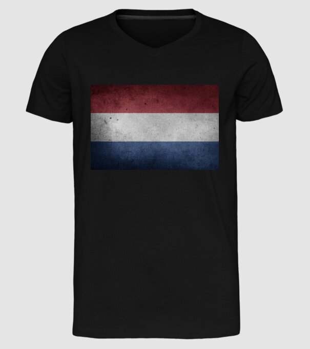 NETHERLANDS model negru pe tricou