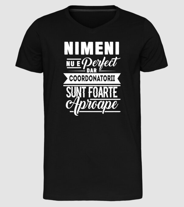Nimeni nu e perfect, dar coordonatorii sunt foarte aproape model negru pe tricou