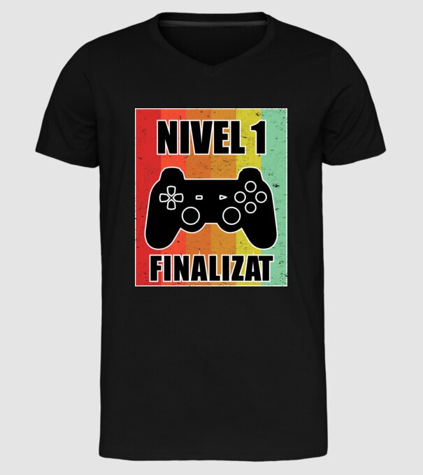 Nivel 1 finalizat model negru pe tricou