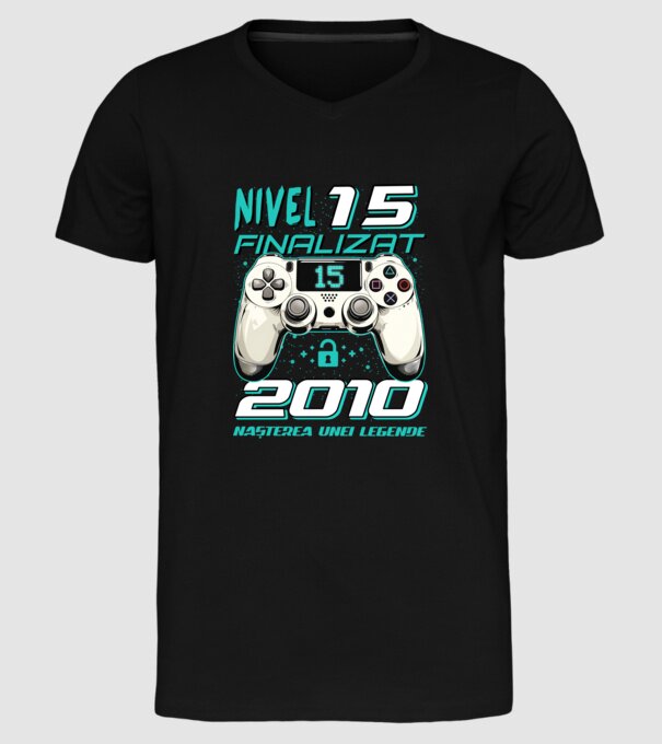 Nivel finalizat 15 2010 model negru pe tricou