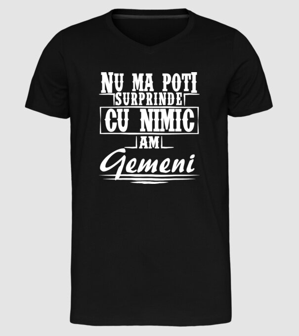 Nu mă poți surprinde cu nimic, am gemeni model negru pe tricou
