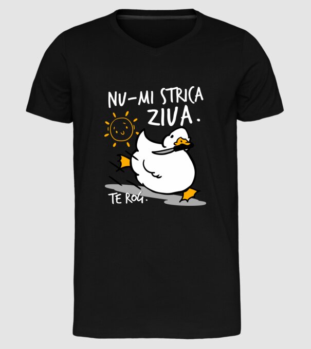 Nu-mi strica ziua. model negru pe tricou