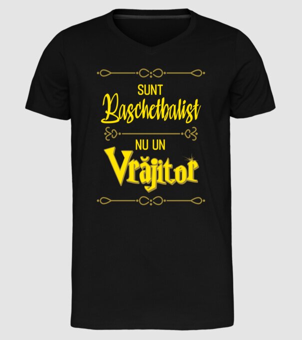 sunt baschetbalist, nu un vrăjitor model negru pe tricou