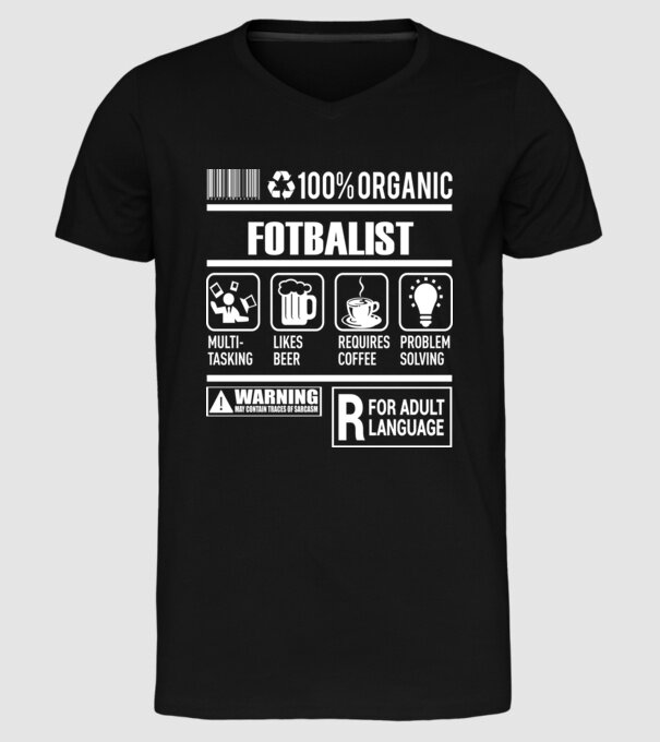 FOTBALIST model negru pe tricou