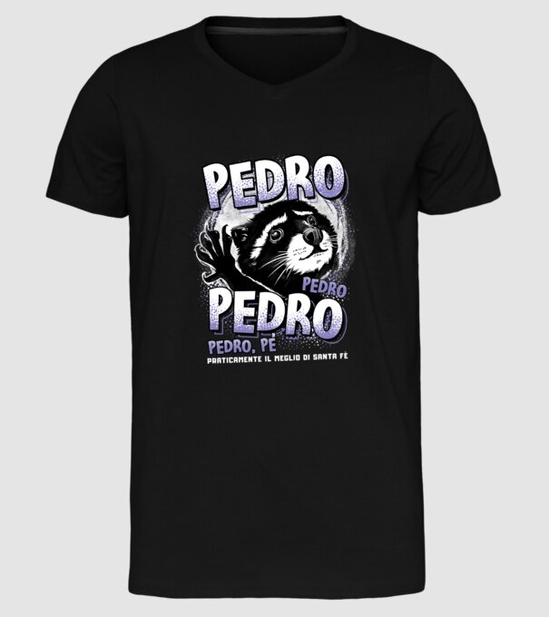 PEDRO PEDRO PEDRO model negru pe tricou