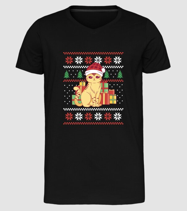 Pisici model negru pe tricou