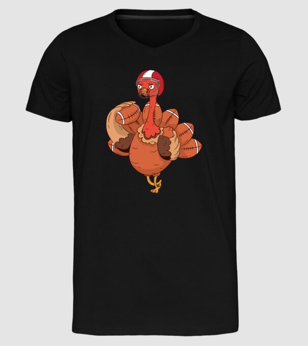 Player Turkey model negru pe tricou