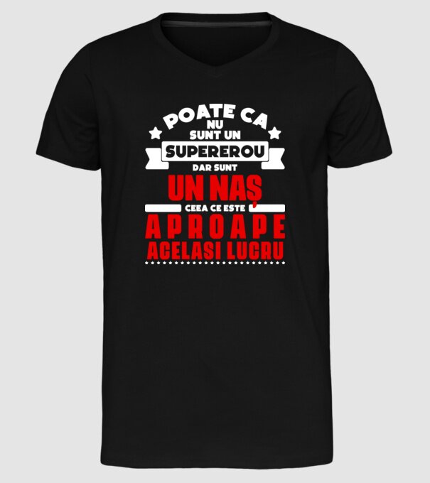poate că nu sunt un supererou, dar sunt un naș, ceea ce este aproape același lucru model negru pe tricou