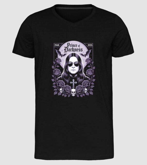 Prince of Darkness model negru pe tricou