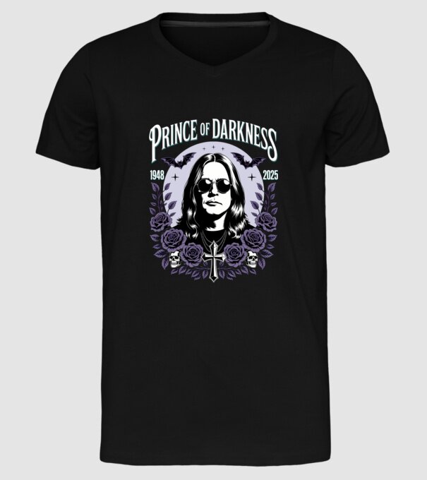 Prince of Darkness model negru pe tricou