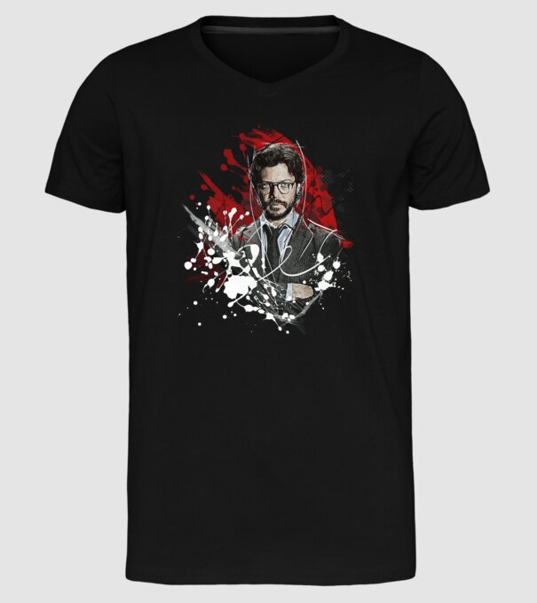 professor poster model negru pe tricou