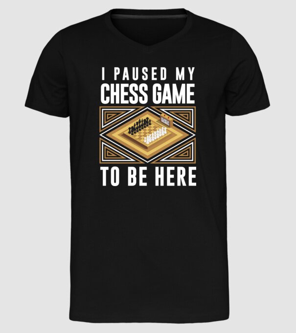 Pused my chess game model negru pe tricou