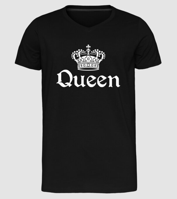 Queen model negru pe tricou