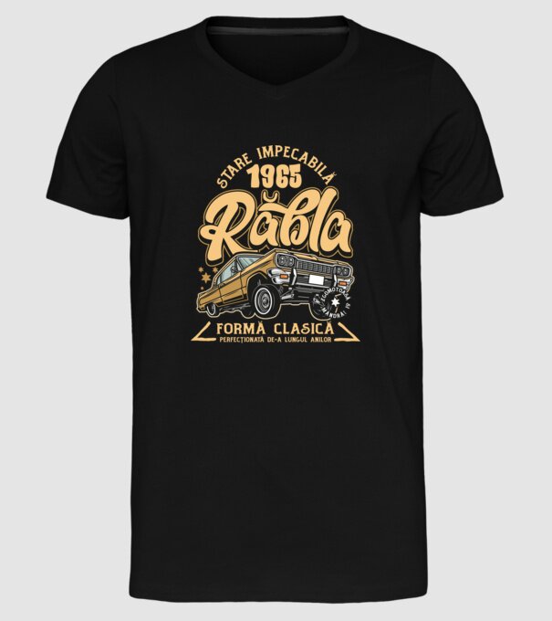 Rablă 1965 model negru pe tricou