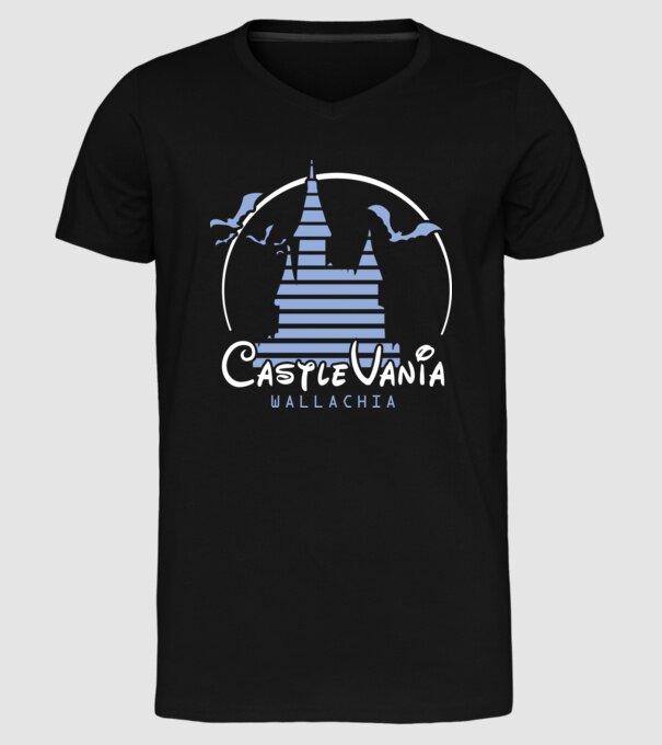 România CastleVania model negru pe tricou