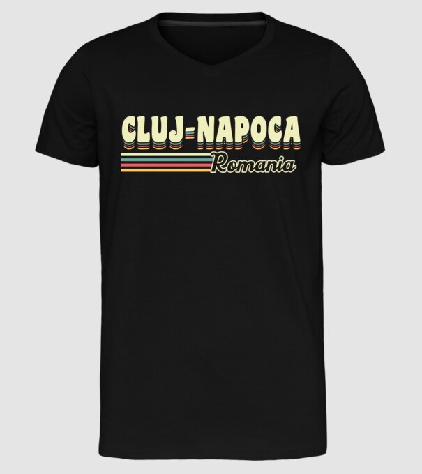 România Cluj-Napoca model negru pe tricou