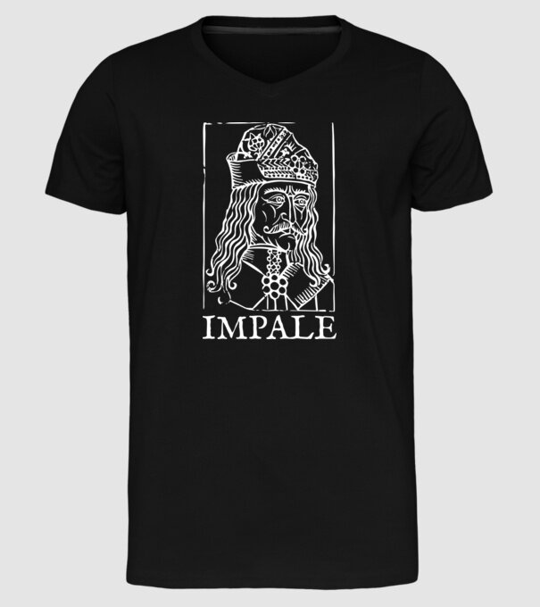 România Dracula 2 model negru pe tricou