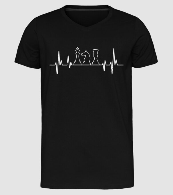 Șah model negru pe tricou
