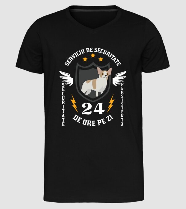 serviciu de securitate - securitate - persistență - 24 de ore pe zi model negru pe tricou