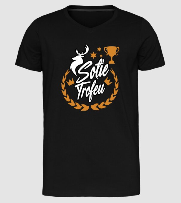 Soție trofeu model negru pe tricou