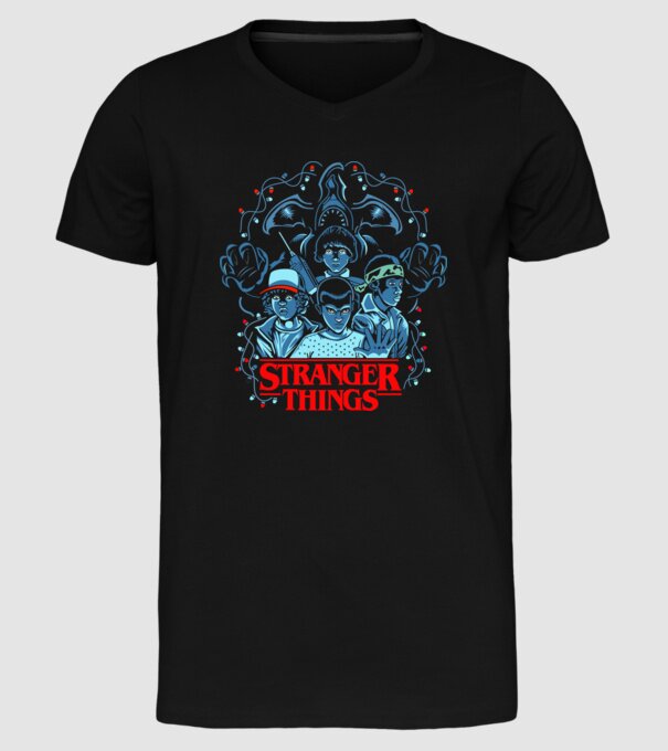 ST model negru pe tricou