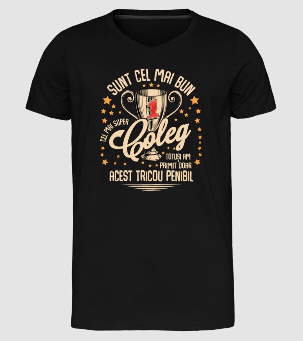 sunt cel mai bun coleg model negru pe tricou