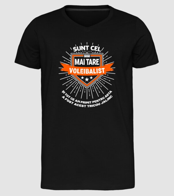 Sunt cel mai tare_VOLEIBALIST model negru pe tricou