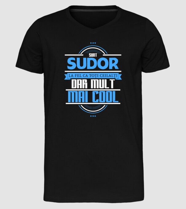 Sunt sudor, la fel ca toți ceilalți, dar mult mai cool model negru pe tricou