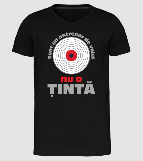 Sunt un antrenor de volei, nu o țintă model negru pe tricou