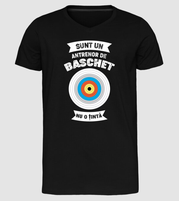 sunt un antrenor de baschet, nu o țintă model negru pe tricou