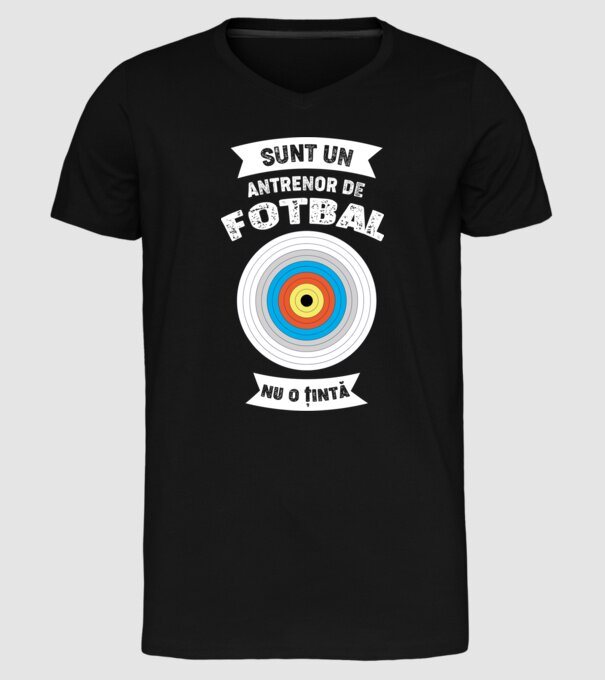 sunt un antrenor de fotbal, nu o țintă model negru pe tricou
